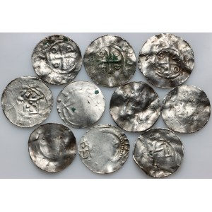Germany, Otto and Adelaide 983-991, set of Denar, (10 pieces)