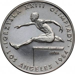 People's Republic of Poland, 200 gold 1984, Games of the XXIII Olympiad Los Angeles, SAMPLE, nickel