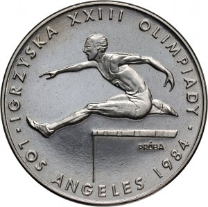 Poľská ľudová republika, 200 zlatých 1984, XXIII. olympijské hry Los Angeles, SAMPLE, nikel