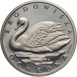 People's Republic of Poland, 1000 gold 1984, Swan, SAMPLE, nickel