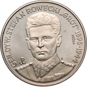 III RP, 200000 złotych 1990, Gen. Stefan Rowecki - Grot, PRÓBA, nikiel