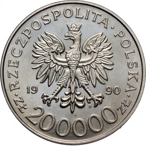 III RP, 200000 złotych 1990, Gen. Stefan Rowecki - Grot, PRÓBA, nikiel