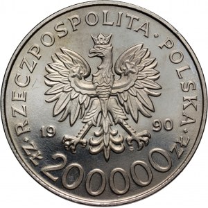 III RP, 200000 złotych 1990, Gen. Tadeusz Komorowski - Bór, PRÓBA, nikiel