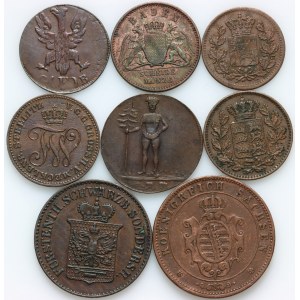 Germany, 19th century coin set, (8 pieces)