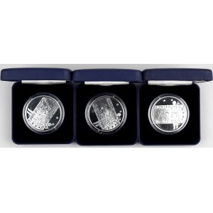 Finland, set of 10 Euro collectors coins, 2005, (3 pieces)