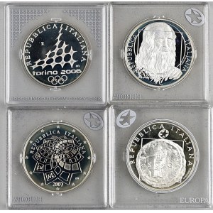 Italy, set of collector coins from 2005-2007, (4 pieces)