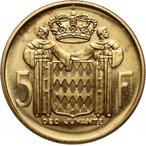 Monaco, Rainien III, 5 Francs 1960, ESSAI