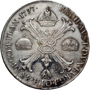 Austrian Netherlands, Francis II, Kronenthaler 1797 C, Prague