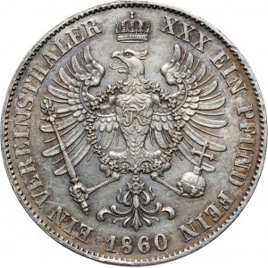 Germany, Prussia, Wilhelm I, Thaler 1860 A, Berlin