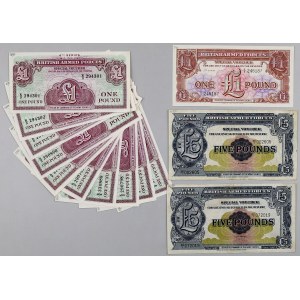 Great Britain, Military banknote set, (13 pieces)