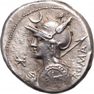 Roman Republic, P. Licinius Nerva 113-112 BC, Denarius, Rome