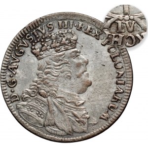 August III, szóstak 1754 EC, Lipsk, błąd IV zamiast VI