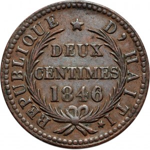 Haiti, 2 Centimes 1846