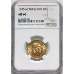 Netherlands, Willem III, 10 Gulden 1875, Utrecht
