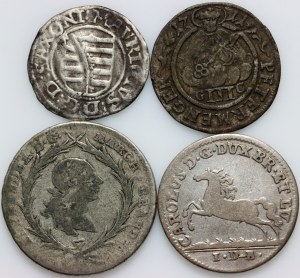Germany, 18th century coin set, (4 pieces)