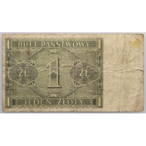 II RP, 1 złoty 1.10.1938, seria ID