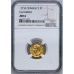 Germany, Hannover, George V, 2.5 Thaler 1853B