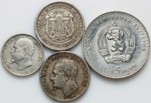 Bulgaria, set of coins from 1882-1921, (4 pieces)