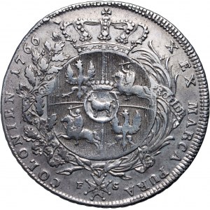 Stanisław August Poniatowski, talar 1766 FS, Warszawa, Zbrojarz