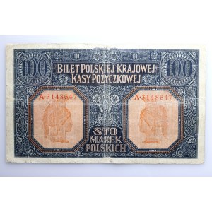 Generalne Gubernatorstwo, 100 marek 9.12.1916, Generał, seria A