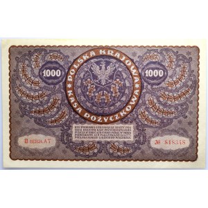 II RP, 1000 Polish marks 23.08.1919, 3rd series AT