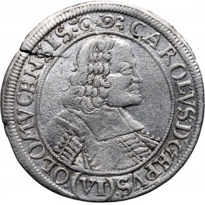 Austria, Olomouc, Charles II of Liechtenstein, 6 Kreuzer 1676
