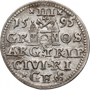 Sigismond III Vasa, trojak 1595, Riga