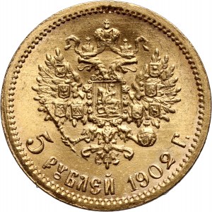 Russia, Nicholas II, 5 Roubles 1902 (АР), St. Petersburg