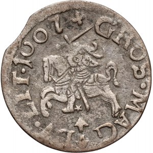 Sigismond III Vasa, centime 1607, Vilnius