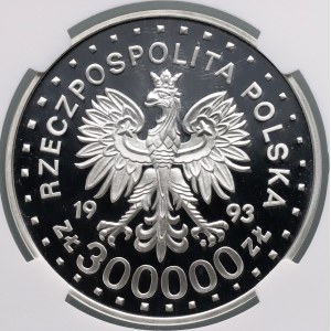 III RP, 300000 złotych 1993, 50. rocznica powstania w Getcie Warszawskim