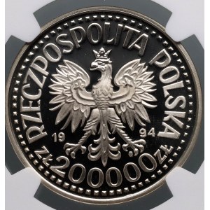 III RP, 200000 złotych 1994, Zygmunt I Stary, popiersie