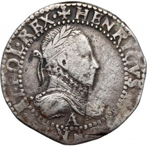 Henryk Walezy, 1/2 franka 1587 A, Paryż