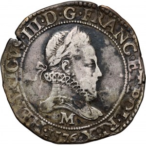 Henryk Walezy, frank 1576 M, Tuluza