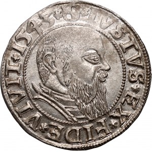 Ducal Prussia, Albrecht Hohenzollern, penny 1545, Königsberg