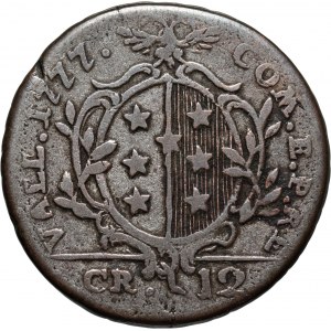 Switzerland, Valais, Franz Joseph Frederick Ambuel, 12 Kreuzer 1777