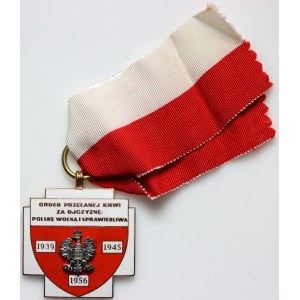 Poland, Order of Shed Blood for the Fatherland: Poland Free and Just, 1939-1945-1956