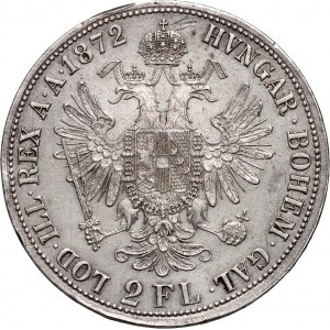 Austria, Franz Joseph I, 2 Florins 1872, Vienna