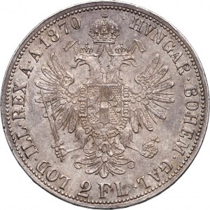 Austria, Franz Joseph I, 2 Florins 1870 A, Vienna