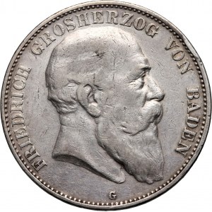 Germany, Baden, Frederick I, 5 mark 1904 G