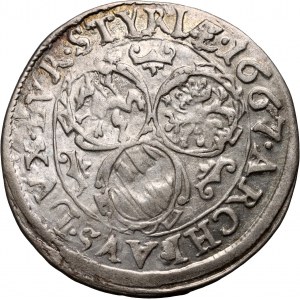 Austria, Leopold I 1657-1705, 3 Kreuzer 1667, Graz