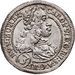 Austria, Charles VI, 3 Kreuzer 1713, Prague