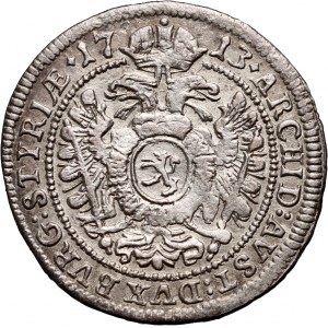 Austria, Charles VI, 3 Kreuzer 1713, Prague