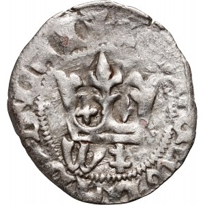 Władysław Jagiełło 1386-1434, półgrosz, Kraków, sygnatura W‡