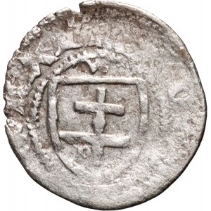 Władysław Jagiełło 1386-1434, trzeciak, Kraków, sygnatura P, rzadki