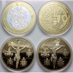 Europe, set of medals, John Paul II, Benedict XVI, (4 pieces)