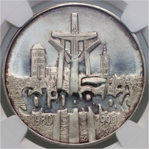 III RP, 100000 złotych 1990, Solidarność, Typ A