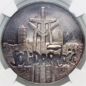 III RP, 100000 złotych 1990, Solidarność, Typ A