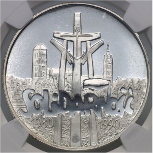III RP, 100000 złotych 1990, Solidarność, Typ A