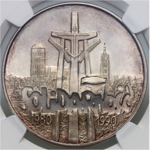 III RP, 100000 złotych 1990, Solidarność, Typ A