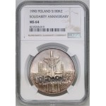 III RP, 100000 złotych 1990, Solidarność, Typ A